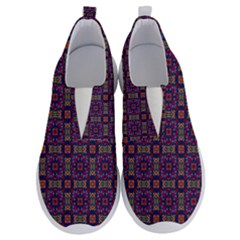 Tile Pattern Background Image Purple No Lace Lightweight Shoes