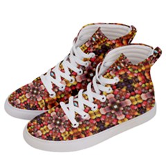 Tile Background Image Creativity Men s Hi-top Skate Sneakers by Pakrebo