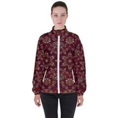 Image Background Pattern High Neck Windbreaker (women)