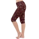 Image Background Pattern Lightweight Velour Cropped Yoga Leggings View2