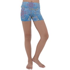 Pattern Background Pattern Kids  Lightweight Velour Yoga Shorts