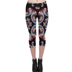 Ornament Kaleidoscope Capri Leggings  by Pakrebo