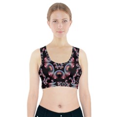 Ornament Kaleidoscope Sports Bra With Pocket by Pakrebo