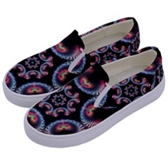 Ornament Kaleidoscope Kids  Canvas Slip Ons by Pakrebo