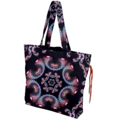 Ornament Kaleidoscope Drawstring Tote Bag