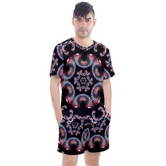 Ornament Kaleidoscope Men s Mesh Tee And Shorts Set