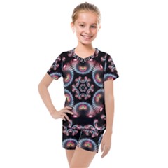 Ornament Kaleidoscope Kids  Mesh Tee And Shorts Set