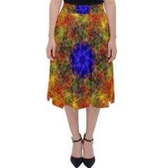 Background Image Tile Abstract Classic Midi Skirt