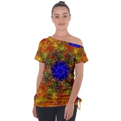 Background Image Tile Abstract Tie-up Tee