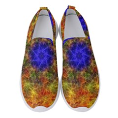 Background Image Tile Abstract Women s Slip On Sneakers