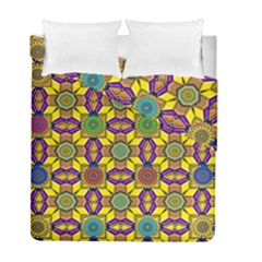 Background Image Geometric Duvet Cover Double Side (full/ Double Size) by Pakrebo