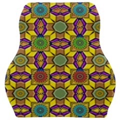 Background Image Geometric Car Seat Velour Cushion 