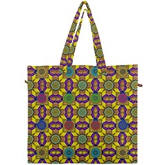 Background Image Geometric Canvas Travel Bag