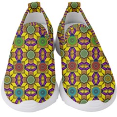 Background Image Geometric Kids  Slip On Sneakers