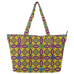 Background Image Geometric Full Print Shoulder Bag