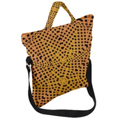 Background Pattern Structure Fold Over Handle Tote Bag