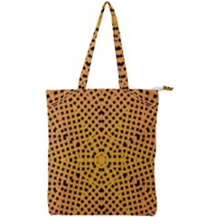 Background Pattern Structure Double Zip Up Tote Bag