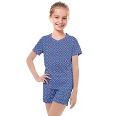 Background  Geometric Pattern Kids  Mesh Tee And Shorts Set