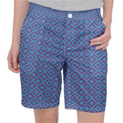 Background  Geometric Pattern Pocket Shorts