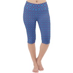 Background  Geometric Pattern Lightweight Velour Cropped Yoga Leggings