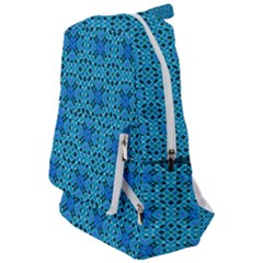 Background Image Tile Pattern Blue Travelers  Backpack