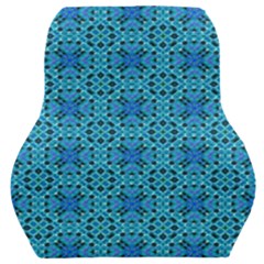 Background Image Tile Pattern Blue Car Seat Back Cushion 