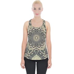 Surreal Design Graphic Pattern Piece Up Tank Top by Pakrebo