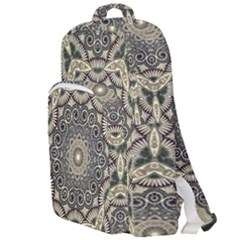 Surreal Design Graphic Pattern Double Compartment Backpack