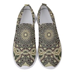 Surreal Design Graphic Pattern Women s Slip On Sneakers