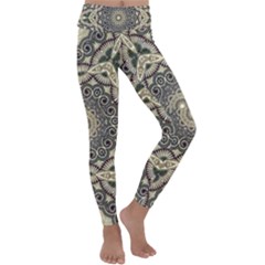 Surreal Design Graphic Pattern Kids  Lightweight Velour Classic Yoga Leggings