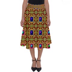 Background Image Tile Pattern Perfect Length Midi Skirt