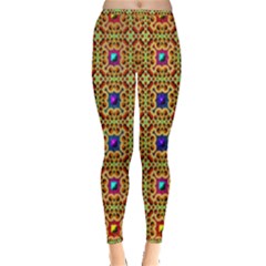 Background Image Tile Pattern Inside Out Leggings