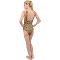 Background Image Tile Pattern Cross Front Low Back Swimsuit View2