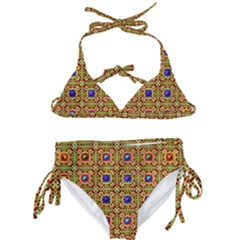 Background Image Tile Pattern Kids  Classic Bikini Set