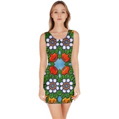 Mandala Background Colorful Pattern Bodycon Dress by Pakrebo