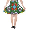 Mandala Background Colorful Pattern Velvet High Waist Skirt View2