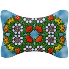 Mandala Background Colorful Pattern Seat Head Rest Cushion