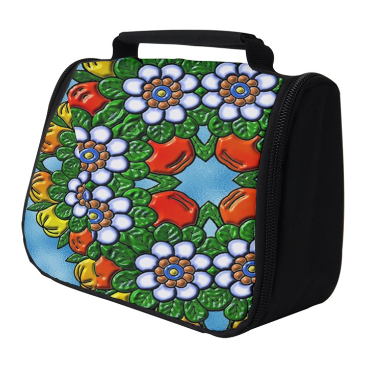 Mandala Background Colorful Pattern Full Print Travel Pouch (Small)