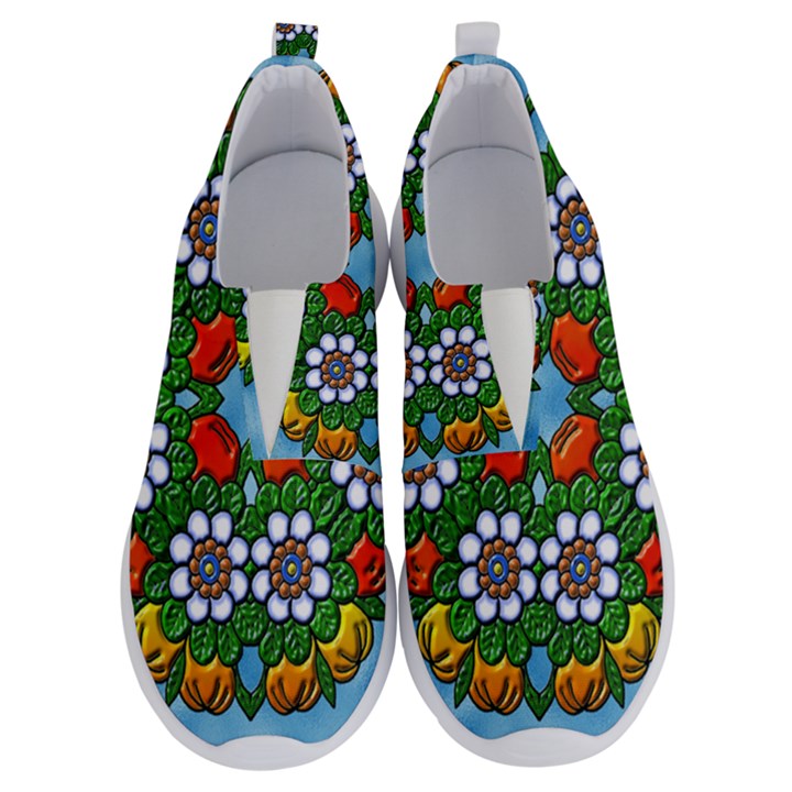 Mandala Background Colorful Pattern No Lace Lightweight Shoes