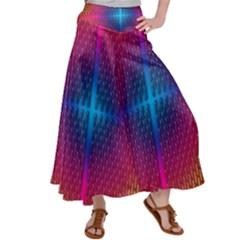 Background Pattern Structure Satin Palazzo Pants