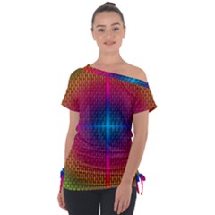 Background Pattern Structure Tie-up Tee