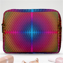 Background Pattern Structure Make Up Pouch (large)