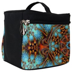 Fractal Background Colorful Graphic Make Up Travel Bag (big) by Pakrebo