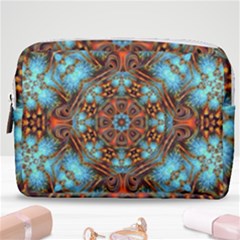 Fractal Background Colorful Graphic Make Up Pouch (medium)