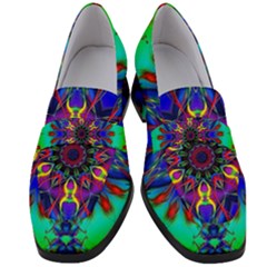 Fractal Art Pictures Digital Art Women s Chunky Heel Loafers