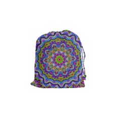 Farbenpracht Kaleidoscope Drawstring Pouch (small) by Pakrebo