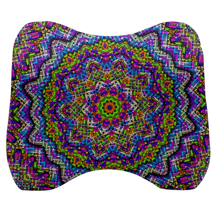 Farbenpracht Kaleidoscope Velour Head Support Cushion