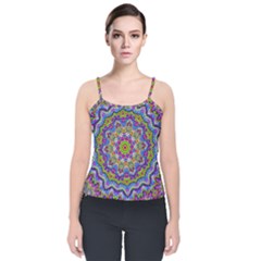 Farbenpracht Kaleidoscope Velvet Spaghetti Strap Top