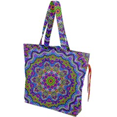 Farbenpracht Kaleidoscope Drawstring Tote Bag