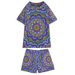 Farbenpracht Kaleidoscope Kids  Swim Tee And Shorts Set